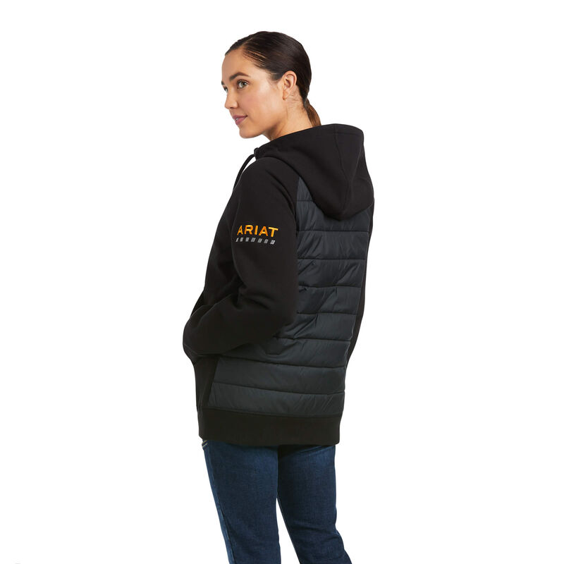 Sudadera Con Capucha Ariat Rebar Thermic Insulated Full Zip Negras Mujer - Chile 540-MTDUFQ